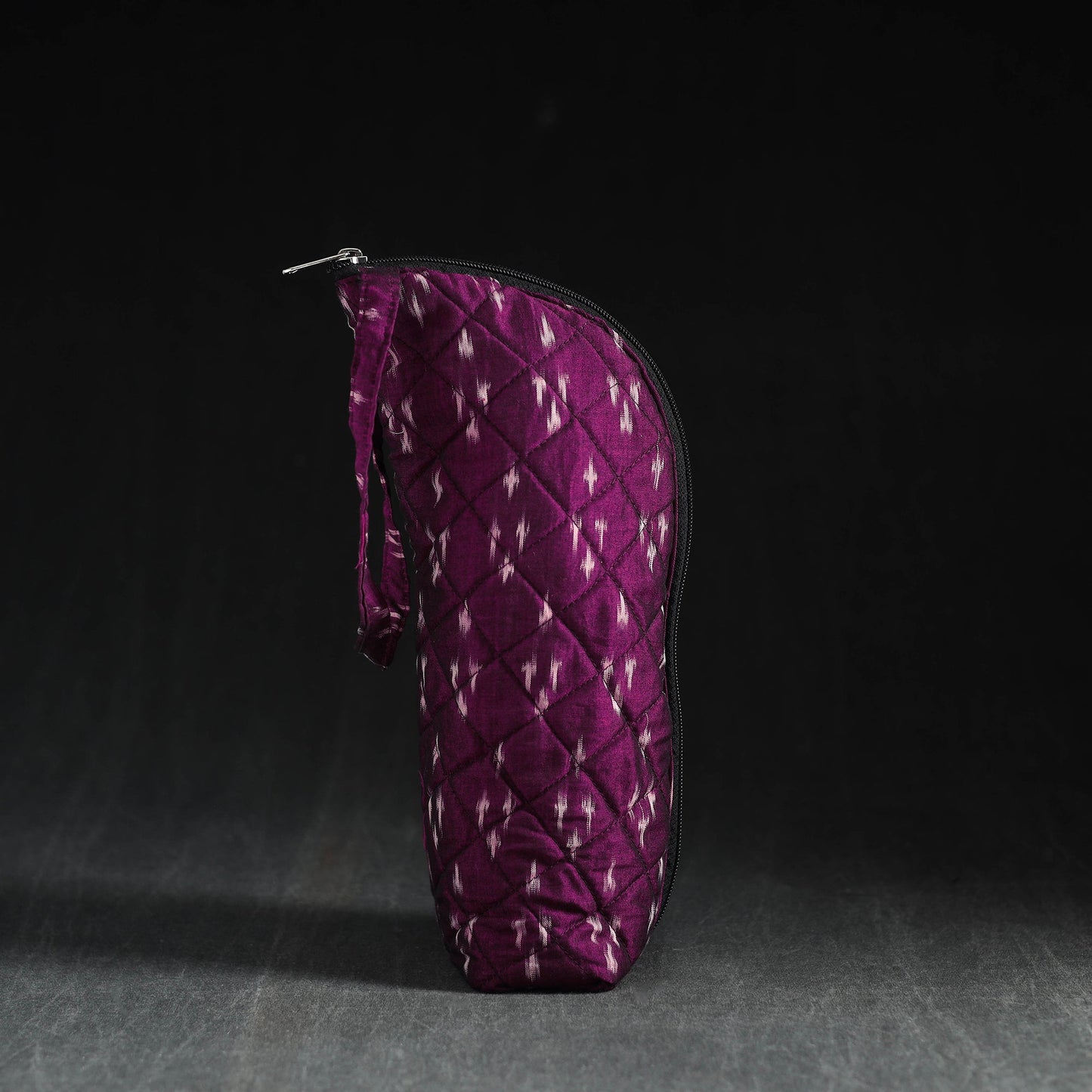 Purple Handmade Cotton 1L Water Bottle Cover