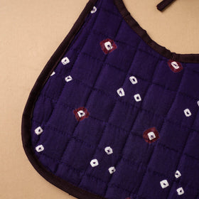 Purple Handmade Cotton Baby Bib