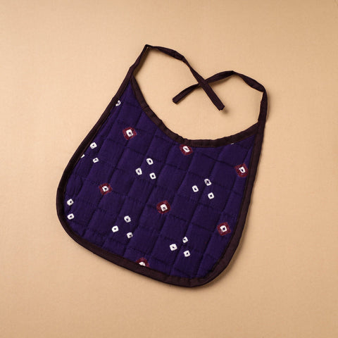Purple Handmade Cotton Baby Bib