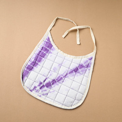 Purple Handmade Cotton Baby Bib