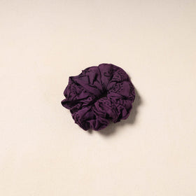 Purple Handmade Cotton Elastic Rubber Band/Scrunchie