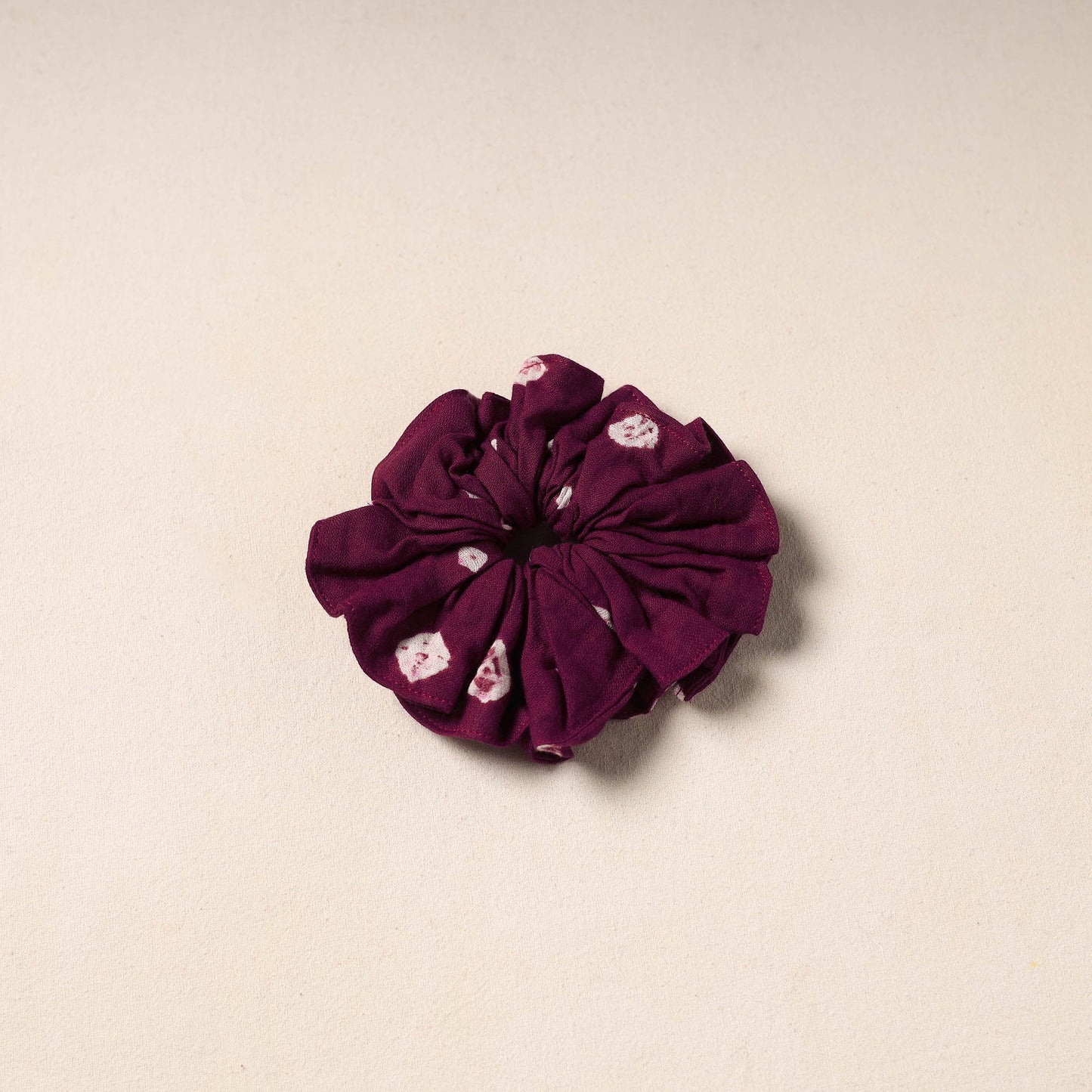 Purple Handmade Cotton Elastic Rubber Band/Scrunchie