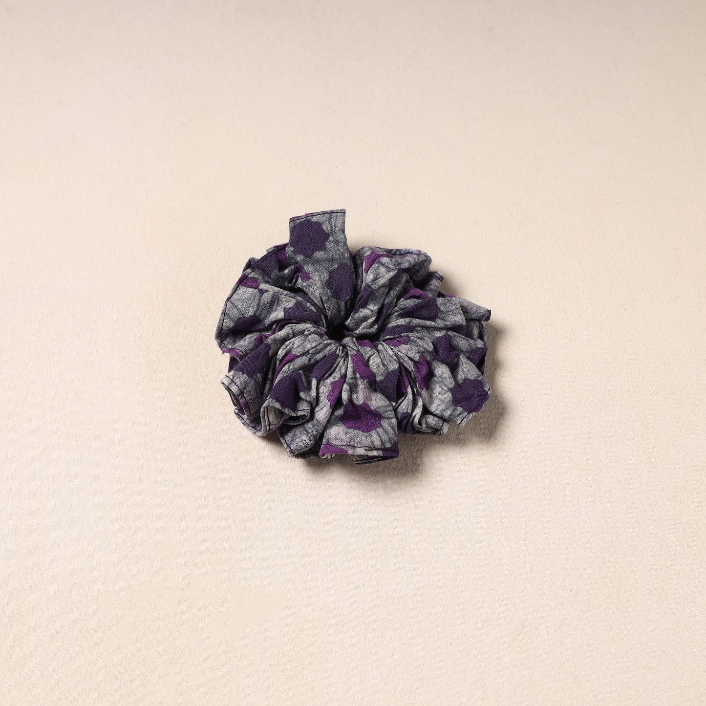 Purple Handmade Cotton Elastic Rubber Band/Scrunchie