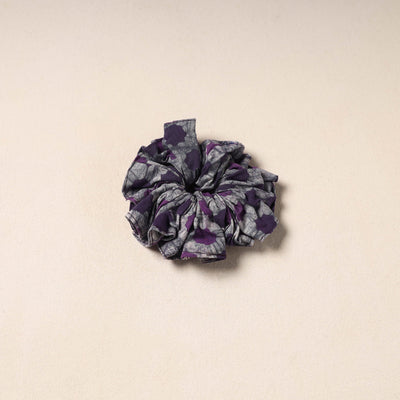 Purple Handmade Cotton Elastic Rubber Band/Scrunchie