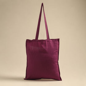 Purple Handmade Cotton Jhola Bag