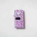 Purple Handmade Cotton Mobile Charging Holder