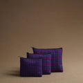 Purple - handmade cotton multipurpose utility pouches (set