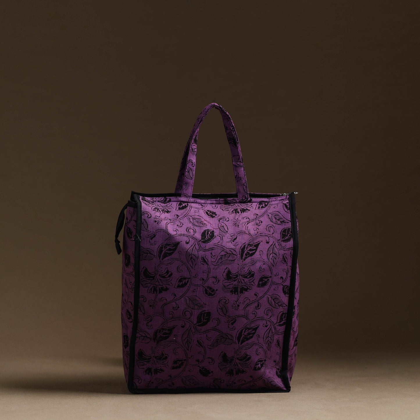 Purple Handmade Cotton Shopping Hand bag