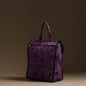 Purple Handmade Cotton Shopping Hand bag