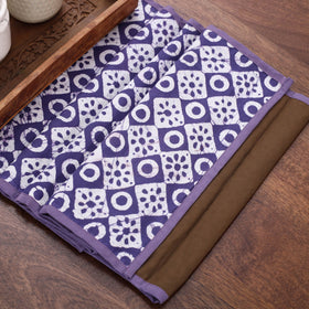 Purple Handmade Cotton Table Runner