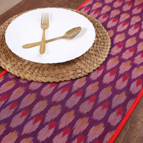 Purple Handmade Cotton Table Runner