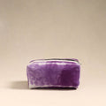  Purple Handmade Cotton Toiletry Bag 