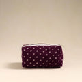  Purple Handmade Cotton Toiletry Bag 