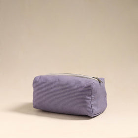  Purple Handmade Cotton Toiletry Bag 