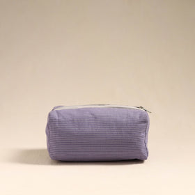  Purple Handmade Cotton Toiletry Bag 
