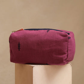 Purple - handmade cotton toiletry bags (set of 3) 04