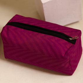  Purple Handmade Cotton Toiletry Bags (Set of 3)