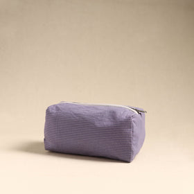  Purple Handmade Cotton Toiletry Pouch 