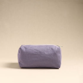  Purple Handmade Cotton Toiletry Pouch 