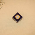 Handmade fabart ghungroo work hair clip 03 - handcrafted