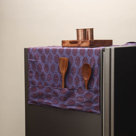 Handmade fridge top cover with multiple pockets 08