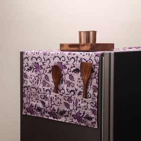 Handmade fridge top cover with multiple pockets 48