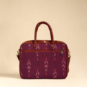  Purple Handmade Pochampally Ikat Laptop Bag