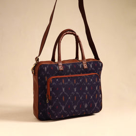  Purple Handmade Pochampally Ikat Laptop Bag