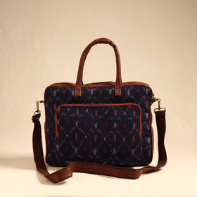  Purple Handmade Pochampally Ikat Laptop Bag