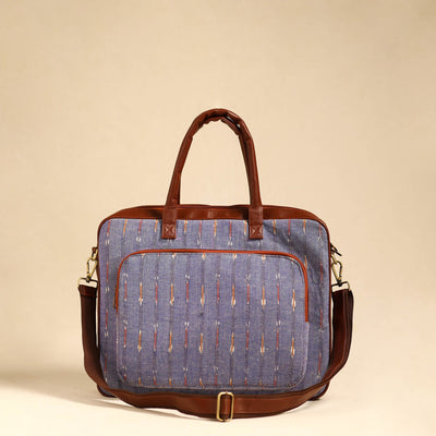  Purple Handmade Pochampally Ikat Laptop Bag
