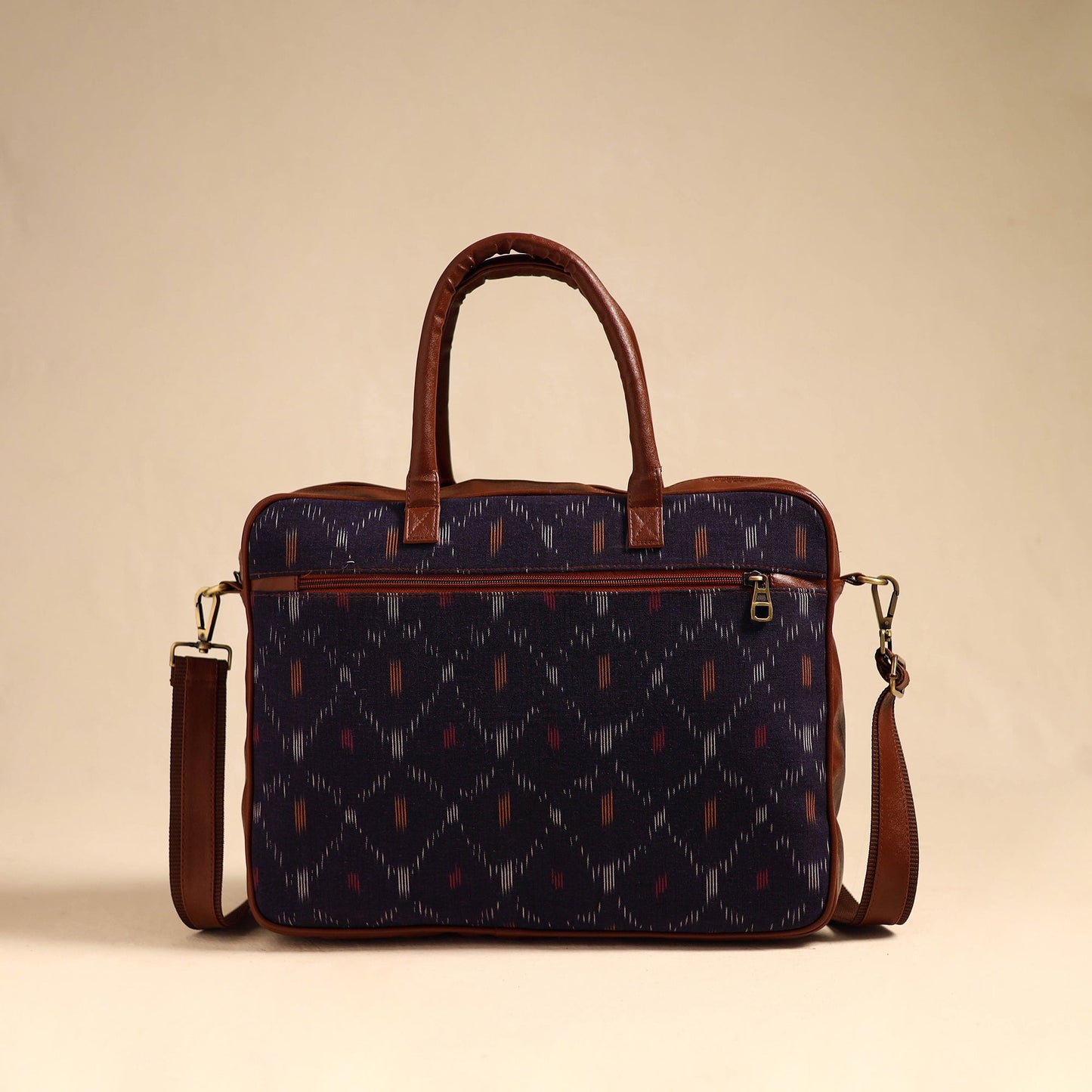  Purple Handmade Pochampally Ikat Laptop Bag