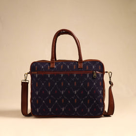  Purple Handmade Pochampally Ikat Laptop Bag