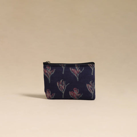  Purple Handmade Quilted Cotton Coin Pouch 