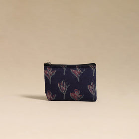  Purple Handmade Quilted Cotton Coin Pouch 