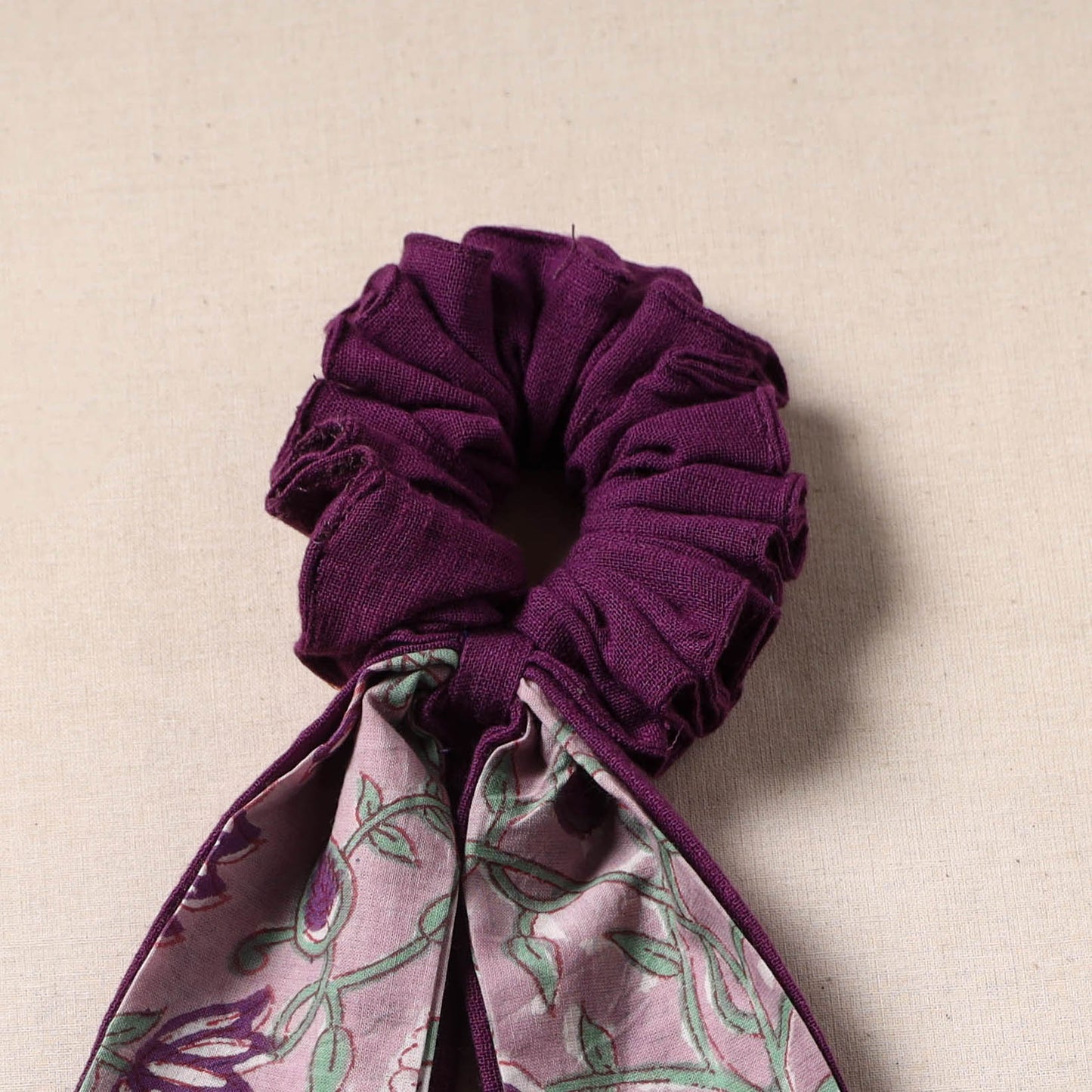 Handmade rubber band/scarf scrunchie 44 - handcrafted