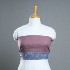 Buy Handmade Running Stitch Plain Cotton Blouse Piece