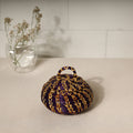 Handmade Sikki Grass Purple Multipurpose Utility Box (Small)