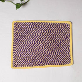  Purple Handmade Water Hyacinth Table Mat from Assam
