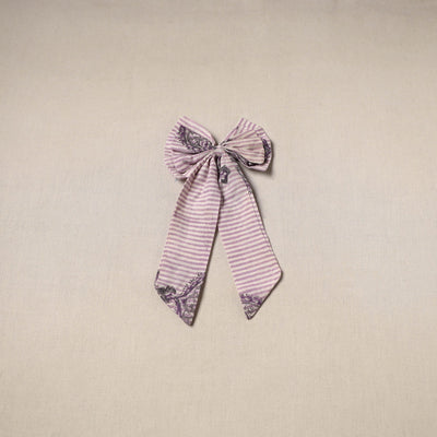 Purple - handmade women’s bow hair clip 74 - handcrafted