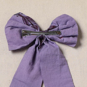 Purple - handmade women’s bow hair clip 78 - handcrafted