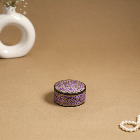 Purple - handpainted paper mache multipurpose box 12