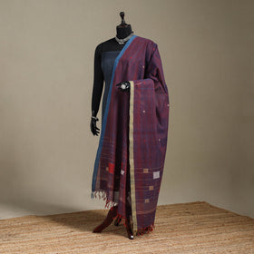 Peach - handspun handloom buti natural dyed cotton