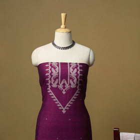 Handspun handloom phulia jamdani fine cotton 2pc unstitched