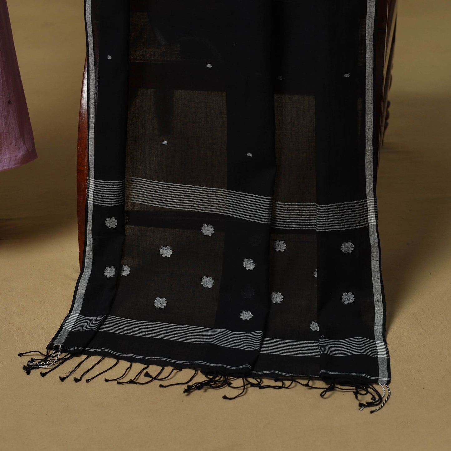 Handspun handloom phulia jamdani fine cotton 2pc unstitched