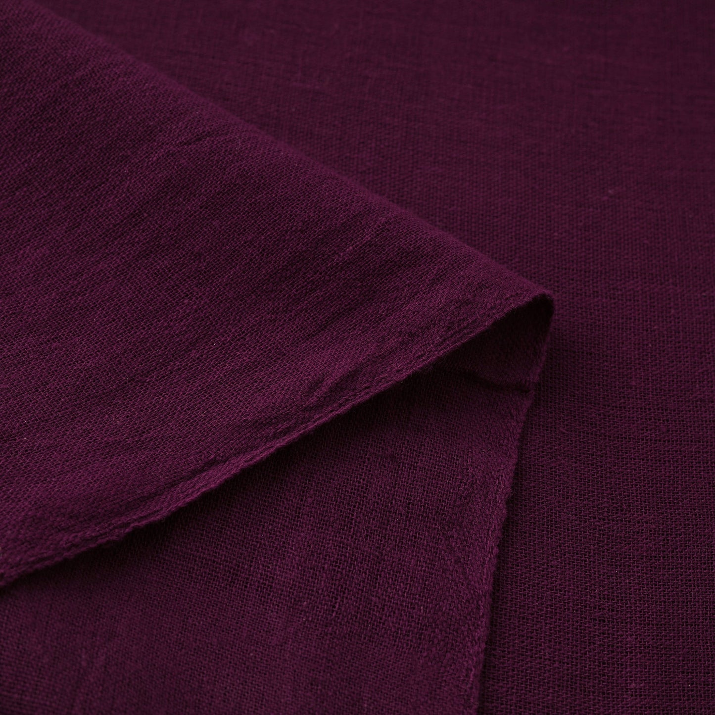 Purple Handwoven Organic Kala Cotton Fabric