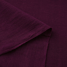 Purple Handwoven Organic Kala Cotton Fabric