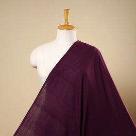 Purple Handwoven Organic Kala Cotton Fabric