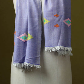 Himalayan handspun handwoven pure pashmina wool stole 12