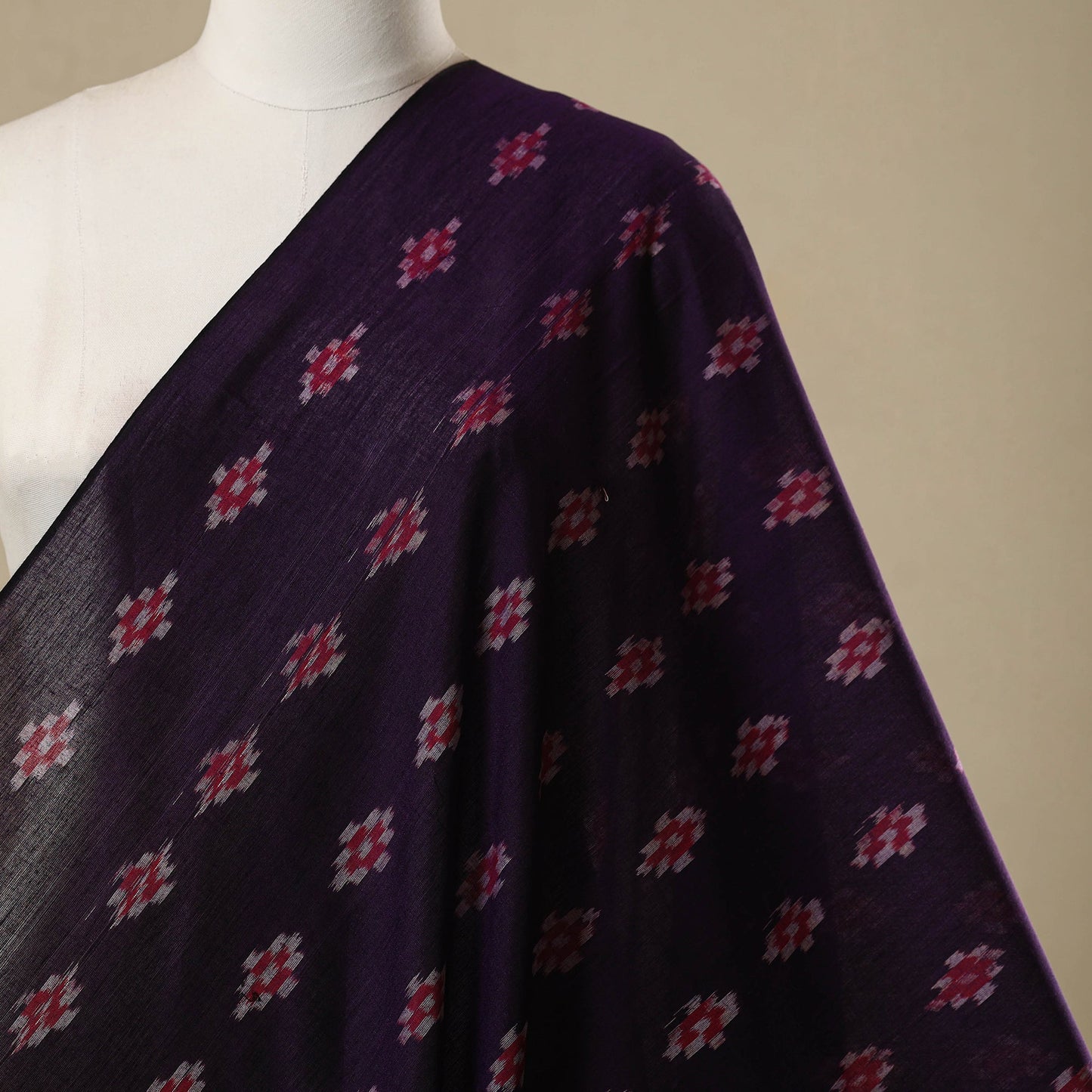 Ikat handloom cotton sambalpuri fabric 06 - handcrafted