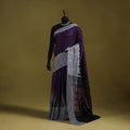 Purple - ikat handloom pure cotton sambalpuri saree 11